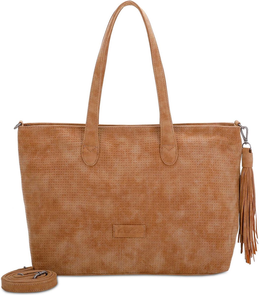 Fritzi aus Preußen Schoudertas Vintage Jordy Shopper Cracker Lichtbruin