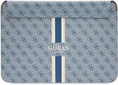 Guess 4G Printed Stripe Sleeve - Geschikt voor o.a. Apple MacBook (16") - Blauw