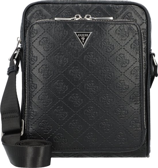 Guess Schoudertas Heren Crossbodytas Milano Imitatieleer Zwart bol