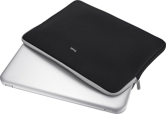 Trust Primo Soft Sleeve 15,6 inch – Laptophoes – Laptopsleeve – Geschikt voor 15 inch Laptop – Zwart