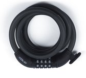 Xolid Antivol de vélo avec cadenas à combinaison - 120 cm - noir - antivol à câble - pour vélo / scooter - antivol de scooter