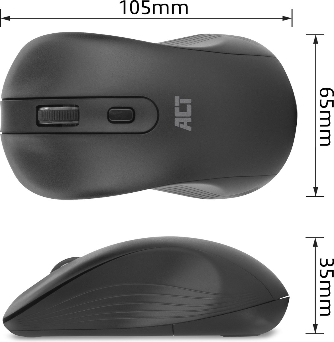ACT Connectivity Draadloze Muis 1000 DPI thumbnail 3