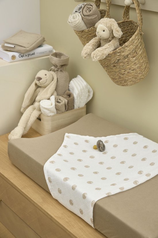 Meyco Baby Uni kruikenzak - 2-pack - badstof - sand — afbeelding 4