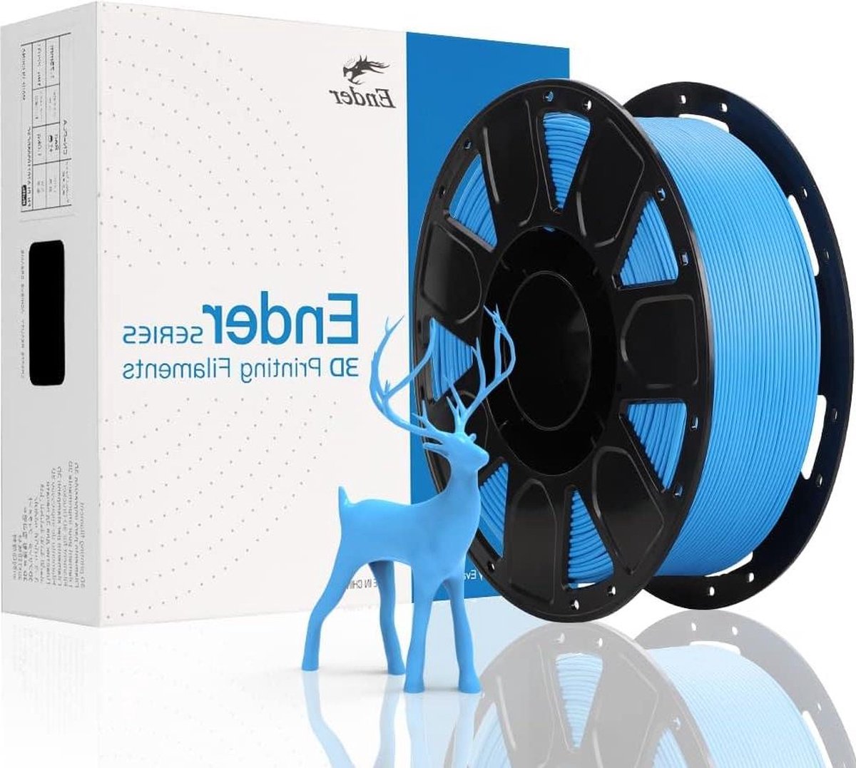 3D-printer filament - PLA-filament 175 mm - klitten vrij - sterke hechting - blauw - 1 kg