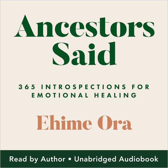 Ancestors Said - cover