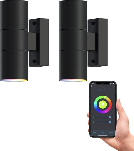 Calex Slimme LED Wandlamp Set van 2