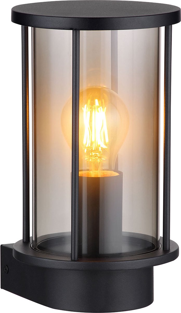 Globo wandlamp Gracey - zwart - metaal - 31360