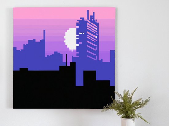 Cyberpixels | Cyberpixels | Kunst - 60x60 centimeter op Forex | Foto op Forex