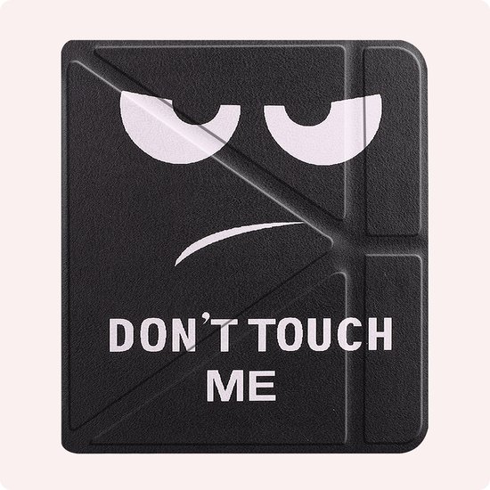 Hoes Geschikt voor Kobo Libra Colour Hoesje Bookcase Cover Book Case Hoes Sleepcover Trifold - Don't Touch Me van Dux Ducis — afbeelding 5
