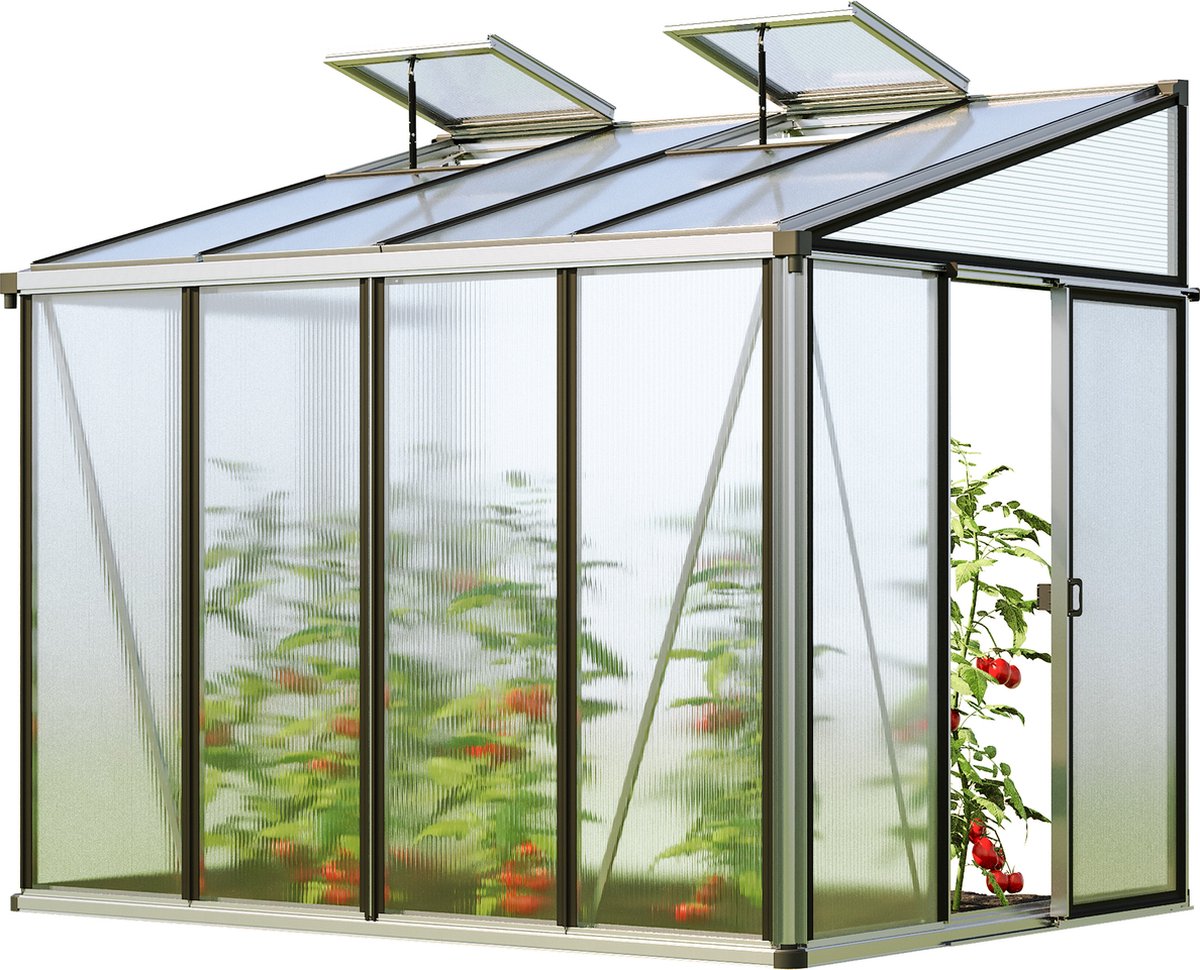 GFP Muurkas Ella 34 - aluminium - 263x194 cm - 16 mm polycarbonaat panelen