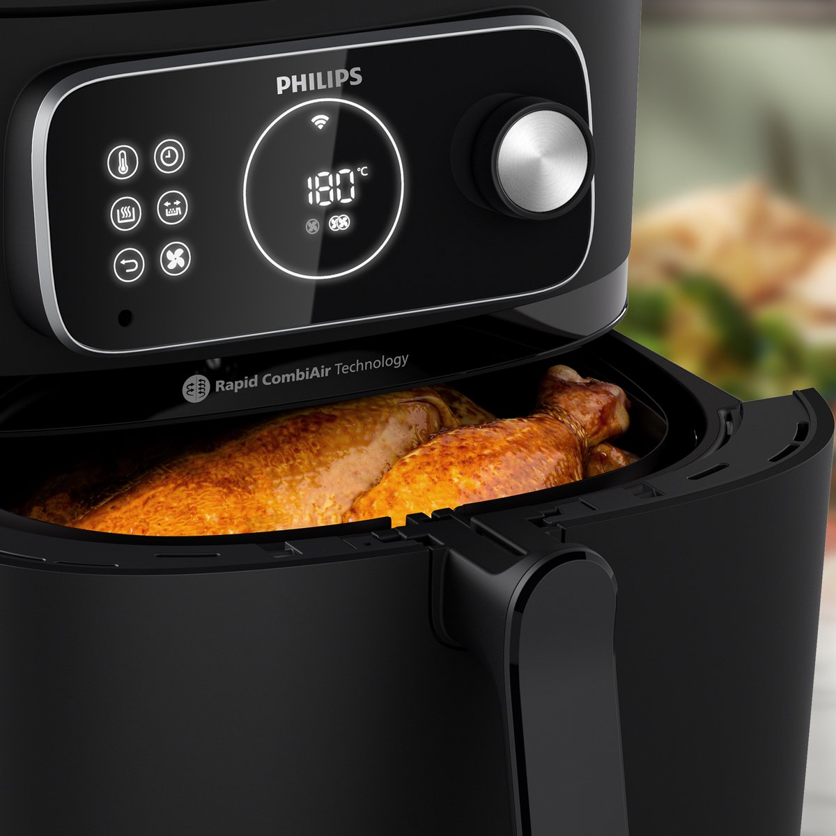 Philips 7000 Series Airfryer - Combi XXL Connected - HD9876/90 - Rapid CombiAir - 8.3L - Tot 6 Personen — afbeelding 5