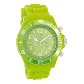 OOZOO Timepieces - Montre vert fluo avec bracelet en caoutchouc vert fluo - C4835