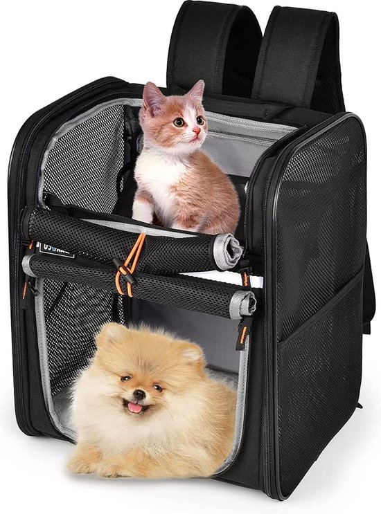 Navaris Fietsdrager Voor Honden En Katten – Multifunctionele Reistas Met Schouderriem, Voor Fiets, Wandeling Of Reis