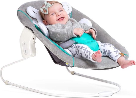 Alpha Bouncer Grijs - 2 in 1 wipstoel voor pasgeboren baby's - Hauck Alpha+ Beta+ meegroeistoel verkleiner - 66 x 45 x 49 cm van Hauck — afbeelding 5