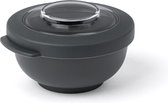 Amuse Tylla Charcoal Snack Bowl - Perfect Afsluitbare Snackdoosje - Voor onderweg - Vaatwas, magnetron, en diepvriesbestendig - Zwart - 200 ml