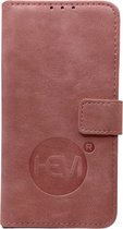 Étui de téléphone HEM adapté pour Samsung S24 - Étui portefeuille en cuir rose Bébé - Étui portefeuille en cuir TPU - Book Case - Flip Cover - Boek - Étui de protection 360º.