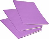 3x Rollen kraft inpakpapier paars 200 x 70 cm - cadeaupapier / kadopapier / boeken kaften