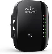 Wifi versterker stopcontact - Wifi versterker draadloos - Wifi versterker voor buiten - 300Mbps 2.4GHz - Zwart