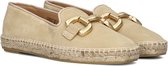 LINA LOCCHI Dames Loafers Sue Espa Instapper Met Bit Taupe - Maat 39