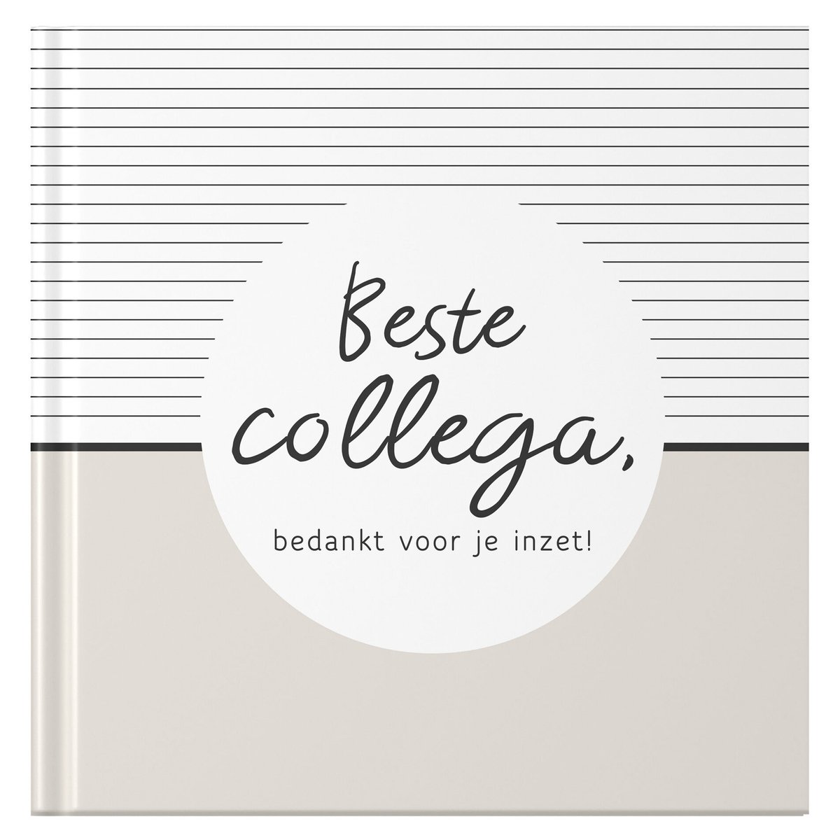 Fyllbooks - Afscheidsboek Collega - Invulboek - Afscheid Collega - Afscheidscadeau - Stripes - Geschikt voor: 62 Personen
