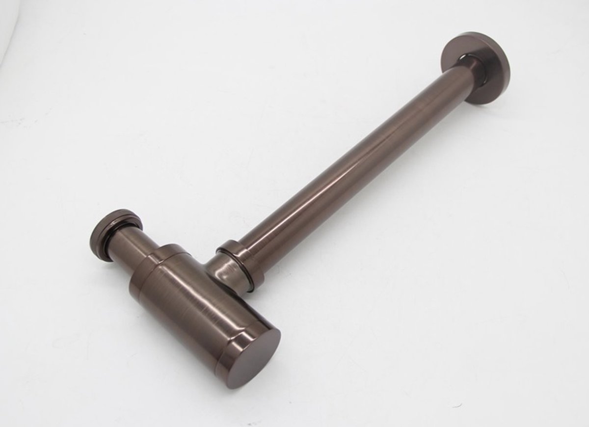 Teakea - Bronzen Sifon 1¼ Inch - Lengte 27 cm - Klassieke Wastafelafvoer