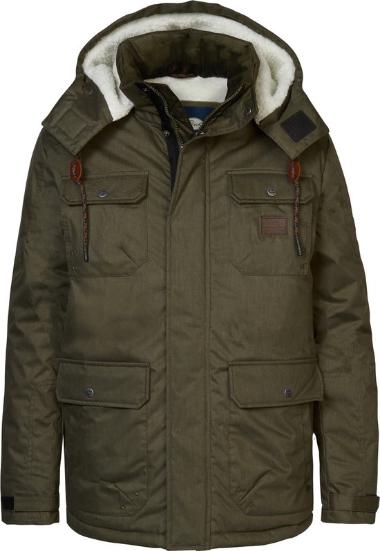 Petrol Industries - Heren Twill Jas Emmonak - Groen - Maat M