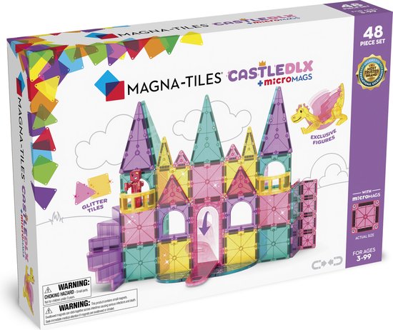 Foto: Magna tiles castle dlx 48 stuks geschikt vanaf 3 jaar multi