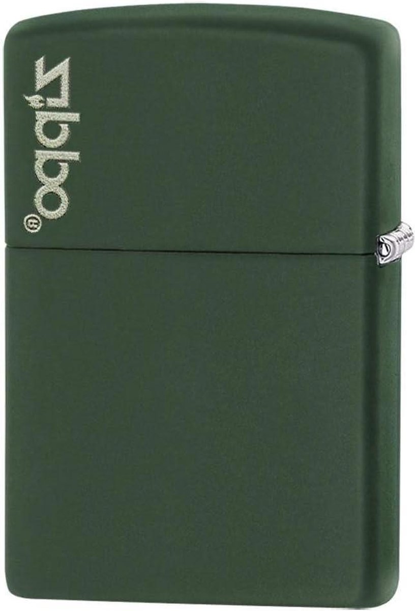 Goedkoopste Groene matte aansteker met logo - navulbaar van hoge kwaliteit
