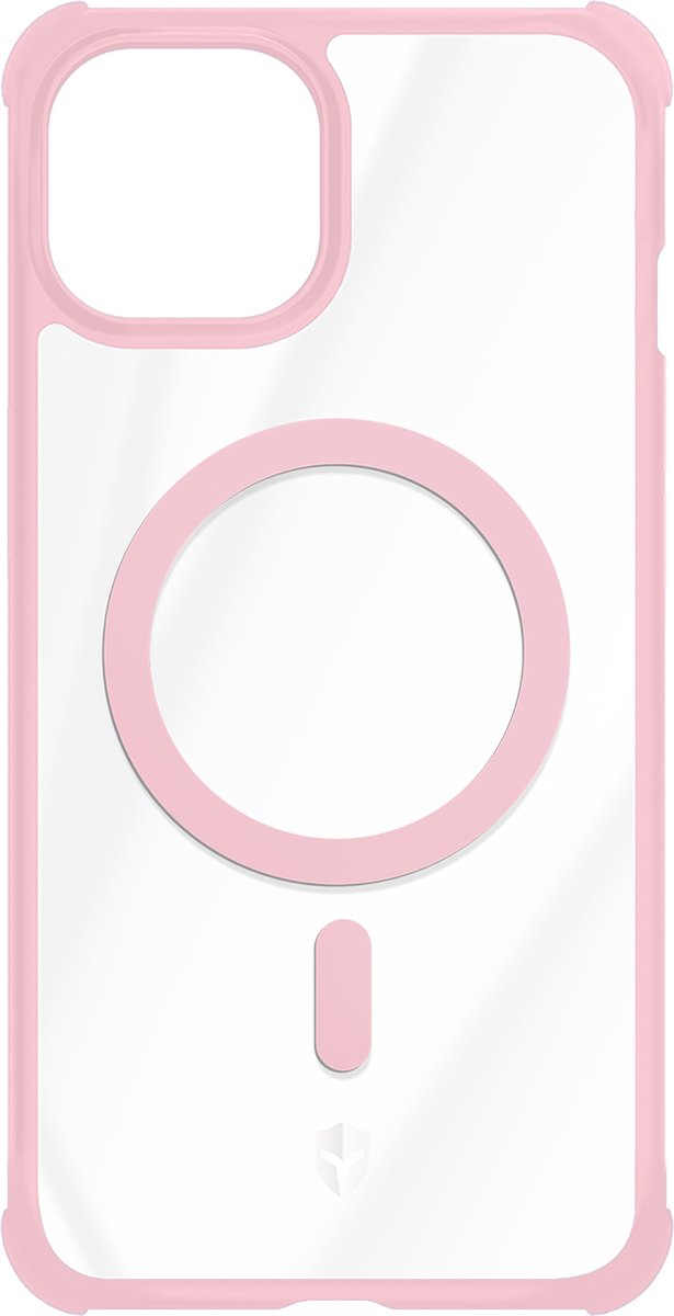 Force Case, AIR FROST MagSafe versterkte hoes Geschikt voor Apple iPhone 15 Plus, Roze