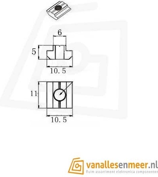 QUARKZMAN 10 Stück Extrudierte Endkappe Nylon, 30x60mm T-Nut Aluminium