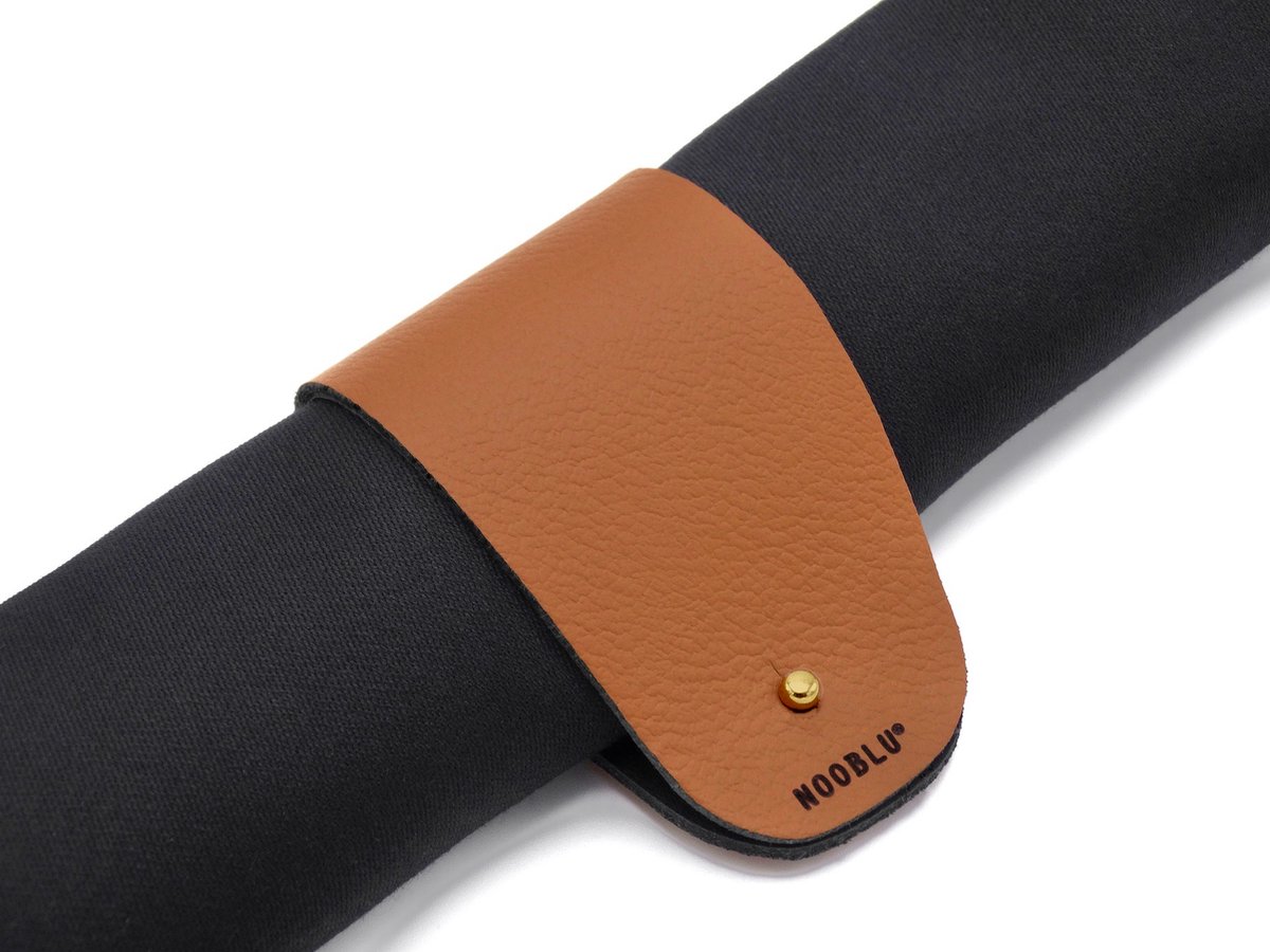 NOOBLU PEBL servetringen - Gold edition - Kleur: Cognac, Aantal: set van 8
