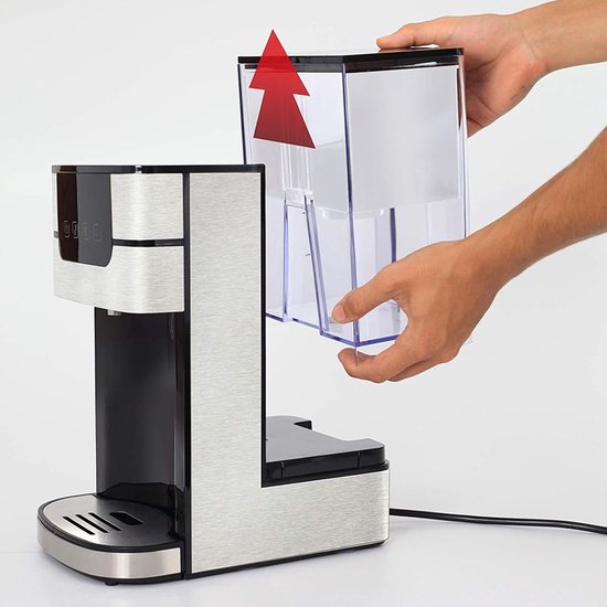 Instant heetwaterdispenser, 2000 W desktop kleine instant filterwaterdispenser met 6 temperatuurinstellingen en LED-touchscreen, 3 l capaciteit, 3s snelle verwarming voor thuis, kantoor, school