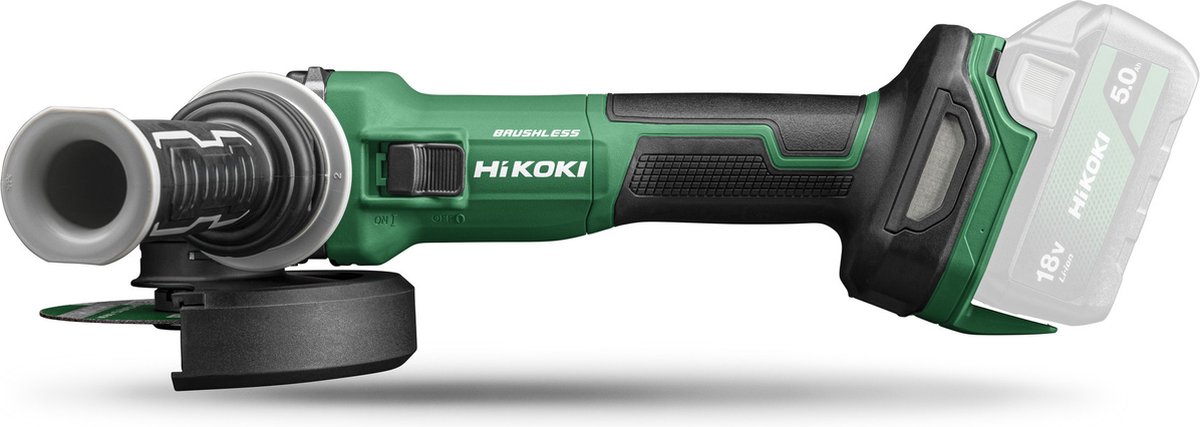 Bol.com HiKOKI G1813DEW2Z Haakse Slijper 125mm 18V aanbieding