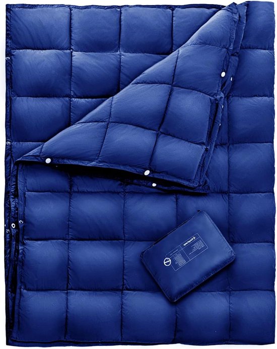 Foto: Gezwollen dekens voor koud weer packable down alternatief warme outdoor deken kingcamp lichtgewicht draagbaar noodwaterdichte quilt rugzak vliegtuig wandelen reizen stadion