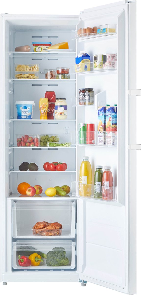 Inventum KK1850W energiezuinige koelkast 185 cm hoog - 362 liter - Kastmodel - Zonder vriesvak - Superkoelen - Energielabel C - Vrijstaand - Wit — afbeelding 4