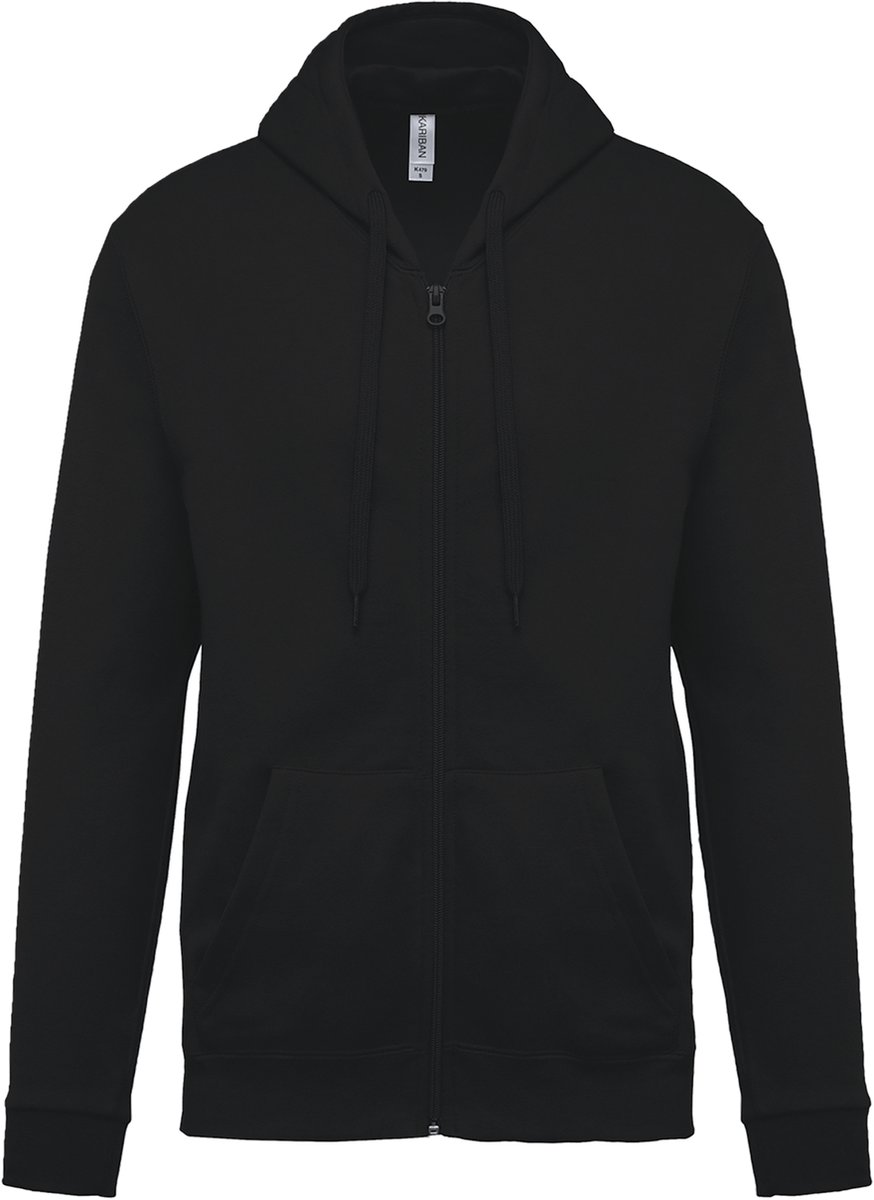 Kariban Sweater met rits en capuchon K479 - Black - XS