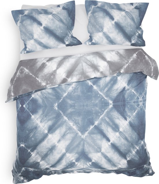 Heckett & Lane Housse de Couette Ellinas - Double - 200x200/220 cm - Blue