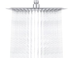 Regendouchekop Ibergrif M20297 Roestvrij Staal Vierkant 25 cm Diameter Chroom Zilver - Luxe Douche-ervaring