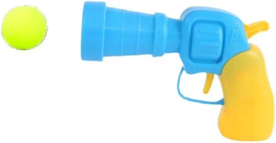 Foto: Bolmans cat toy kattenspeeltjes kattenspeelgoed katten speelgoed bewegend pluche pistool incl 20 balls cat toy gun 