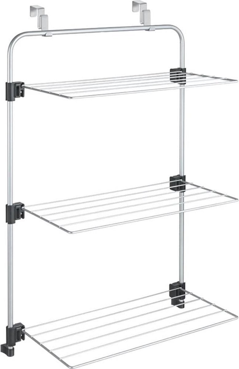 Metaltex Gale Droogrek  - 11m Drooglengte - Ophangbaar aan Deur - Zilvergrijs