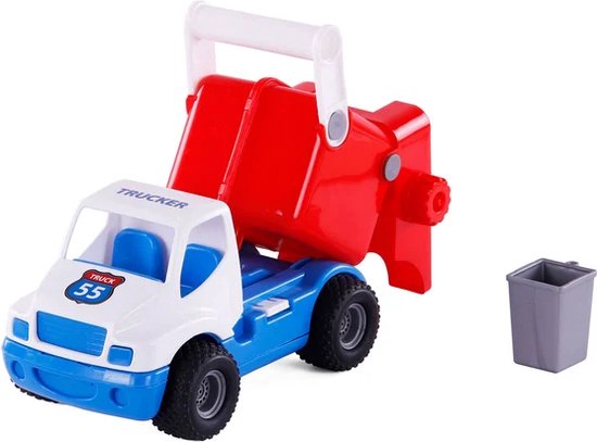 Cavallino Toys Cavallino Grip Vuilniswagen met Rubberbanden, 29cm van Cavallino Toys — afbeelding 4