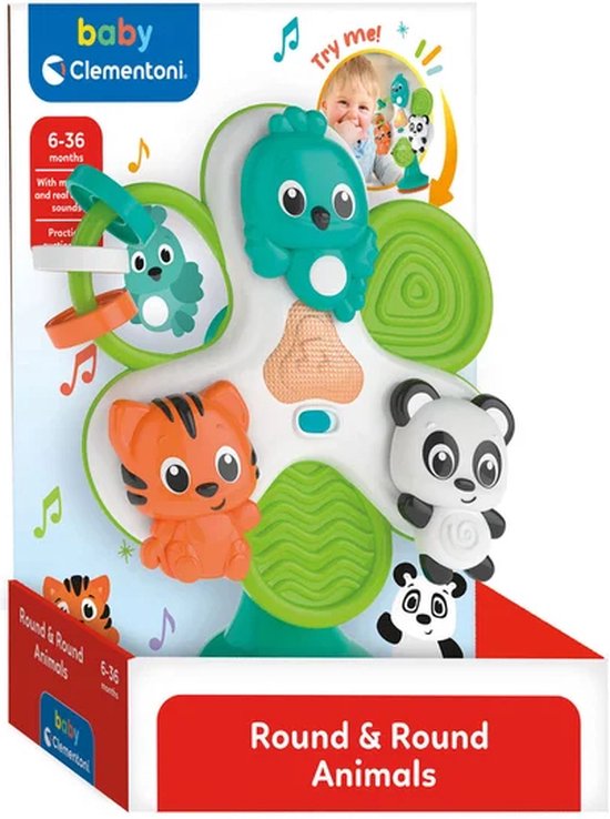 Clementoni - Kinderstoel speeltje - Dierencirkel - Vanaf 6 maanden van Clementoni — afbeelding 3