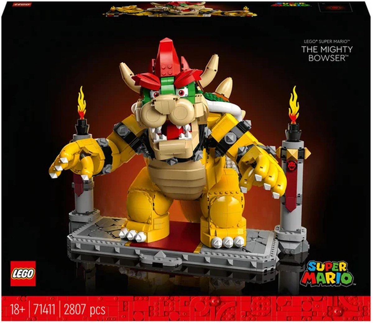 LEGO Super Mario De machtige Bowser, Bouwbaar 3D Model, Verzamelitem & Cadeau Idee - 71411 — afbeelding 11