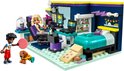 Een LEGO Friends speelset met twee minipoppetjes, een hondje, een bed, computer en gamestoel. Leeftijd 6+, 179 onderdelen.
