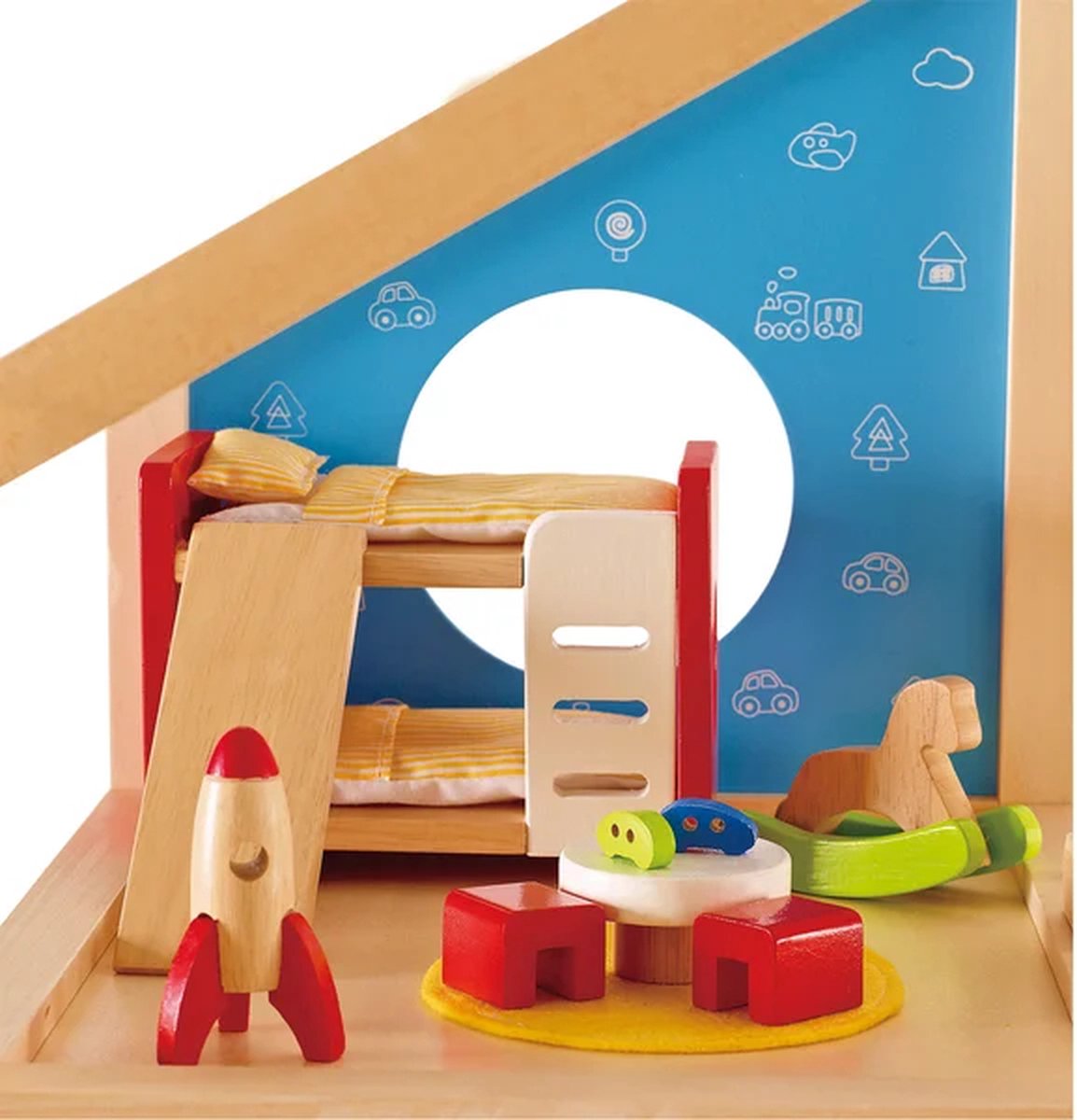 Hape Kinderkamer Poppenhuis Meubels - 14-delig speelset voor kinderen vanaf 3 jaar — afbeelding 4