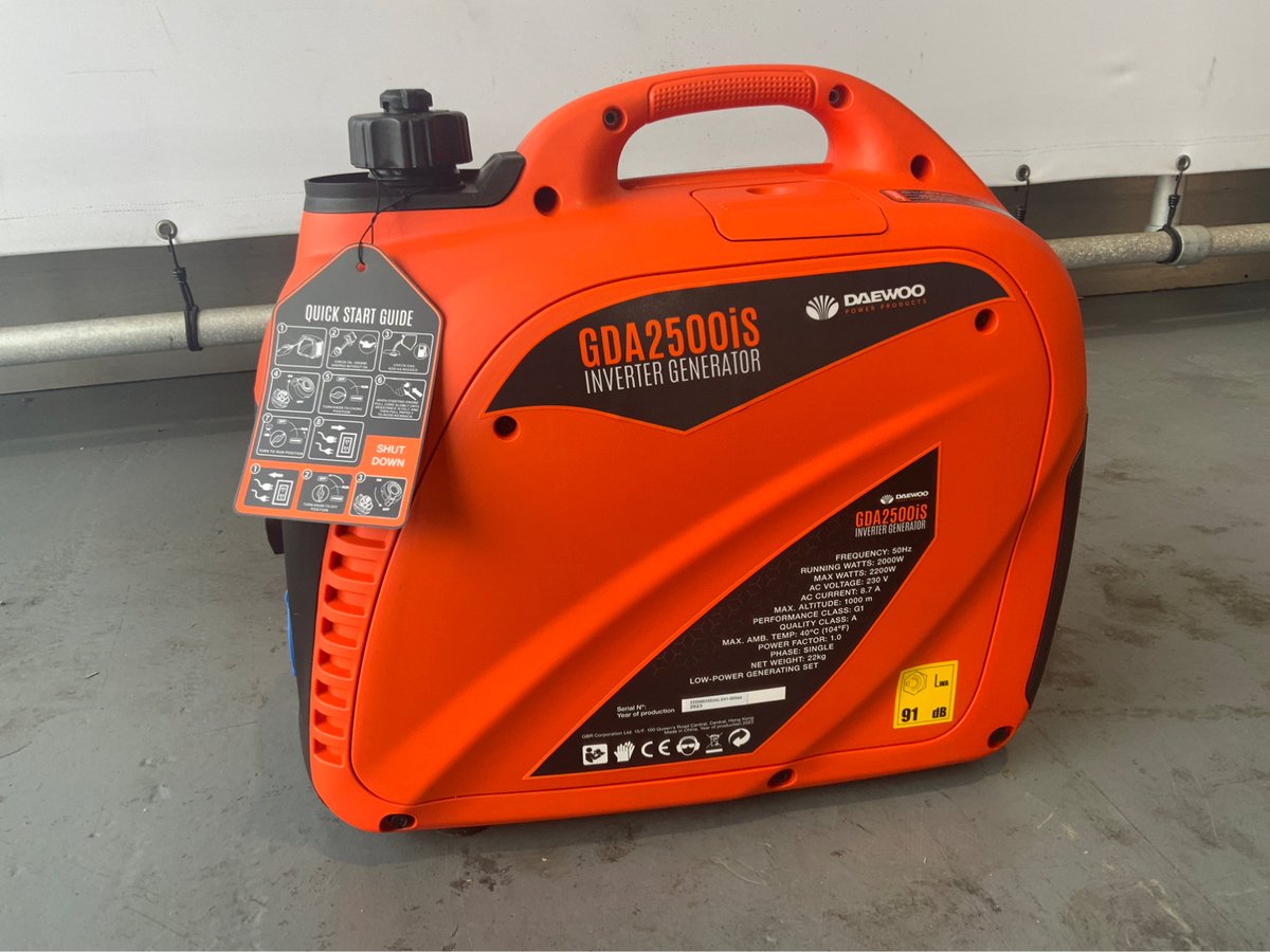 Daewoo GDA2500IS Noodstroomgenerator 2200W 8.7A