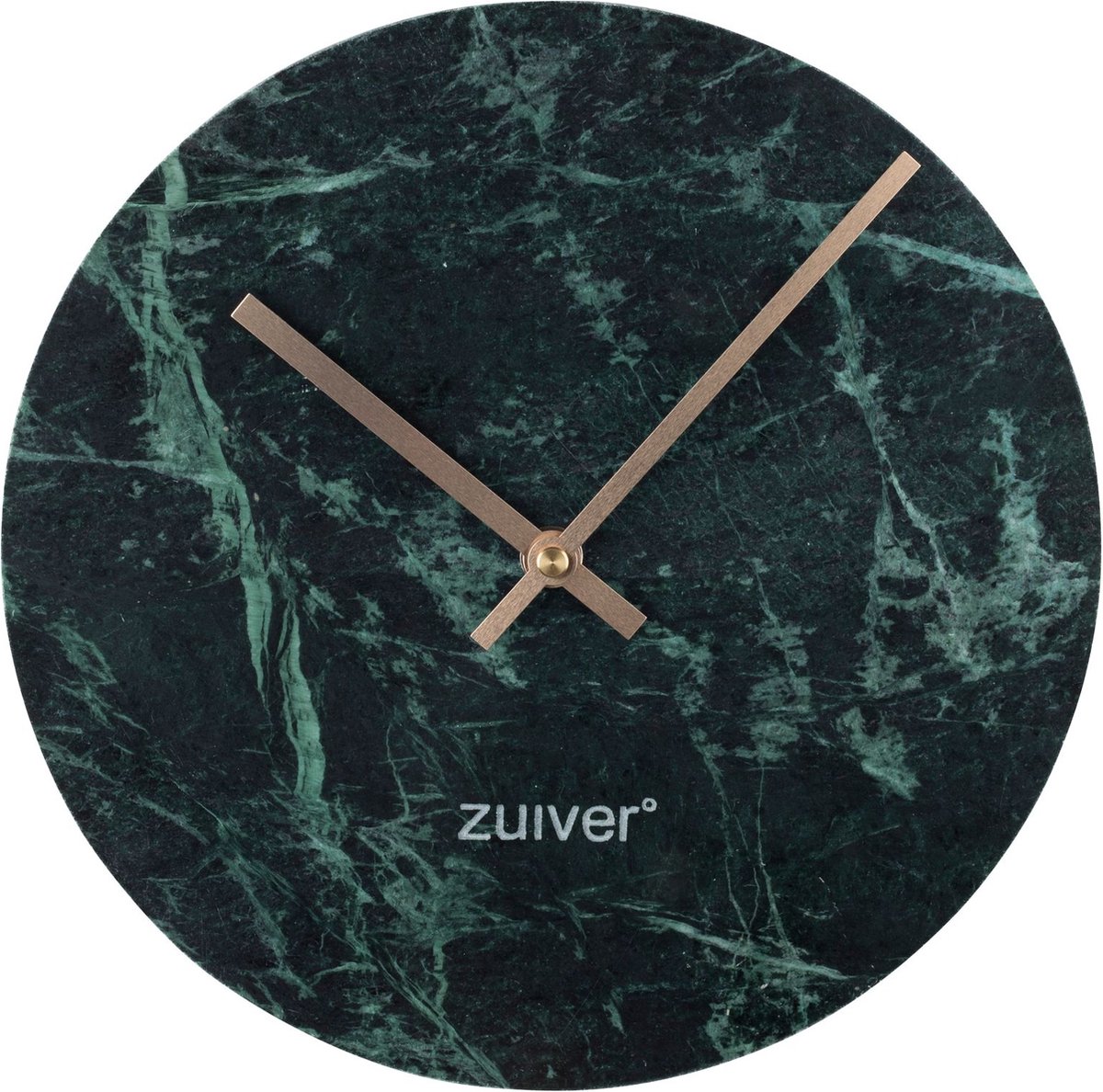 Marble Time Klok/ Wandklok Rond Marmer Groen