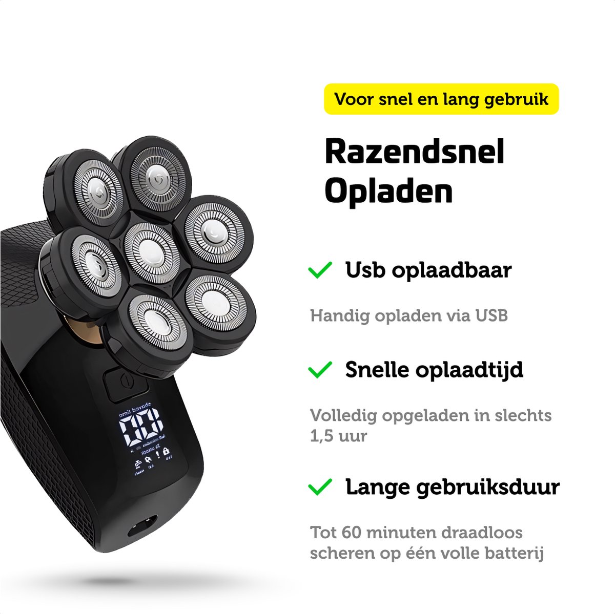 Garpex 5 in 1 Scheerapparaat Mannen Deluxe - Gezicht en - afbeelding 2