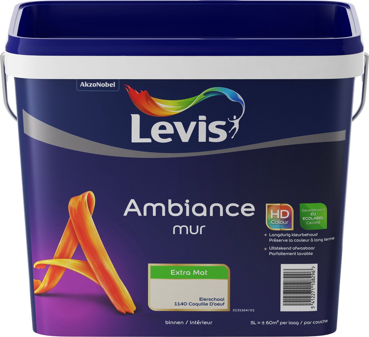 Levis - Ambiance Mur Extra Mat - Eierschaal - 5 L