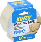 Kinzo Verpakkingstape - transparant - 48mm x 50m - verpakkingsbenodigdheden voor kantoor/thuis